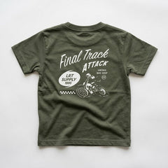 FINAL TRACK ATTACK TEE - MILITARY GREEN