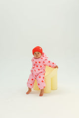Freddie Bear Suit - Pink Stars
