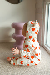 Freddie Bear Suit - Red Hearts