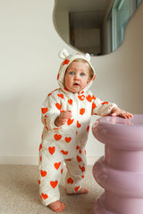 Freddie Bear Suit - Red Hearts