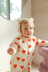 Freddie Bear Suit - Red Hearts