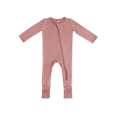 Baby Bamboo Pajamas w/ DreamCuffs® - Dusty Rose