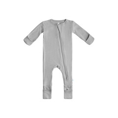 Baby Bamboo Pajamas w/ DreamCuffs® - Moon Grey 3-6
