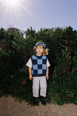 Sunday Beanie - Light Blue + Dark Blue