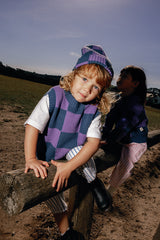 Sunday Beanie - Violet + Navy