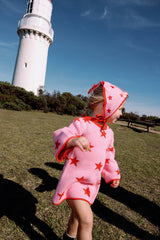 Lucky Stars Bandana - Pink + Red