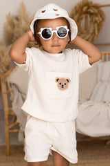 Waffle Bear 2 Piece T-Shirt & Shorts Set