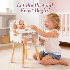 ROBUD Ballet Series - Baby Doll High Chair with Heart-Shaped