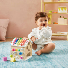 Rainbow Baby Walker & Activity Cube Developmental Playset