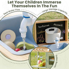 ROBUD Outdoor Mud Play Kitchen Green