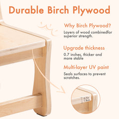 ROBUD Wooden Toddler Chair