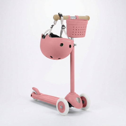 BANWOOD ECO SCOOTER & HELMET SET - RASPBERRY