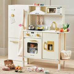 Tiny Land® Farm-to-Table Play Set: Interactive Kitchen, Storage Fridge & Organic Food Collection