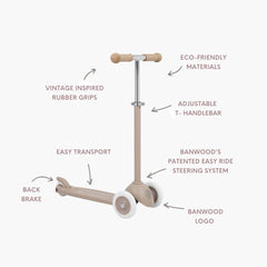 BANWOOD ECO SCOOTER & HELMET SET - SAND