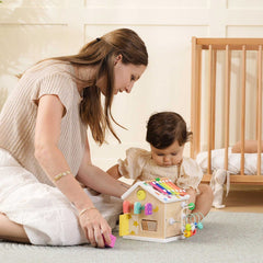 Rainbow Baby Walker & Activity Cube Developmental Playset
