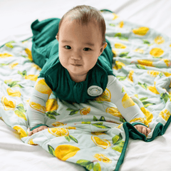 Dream Baby Blanket - Green Lemons
