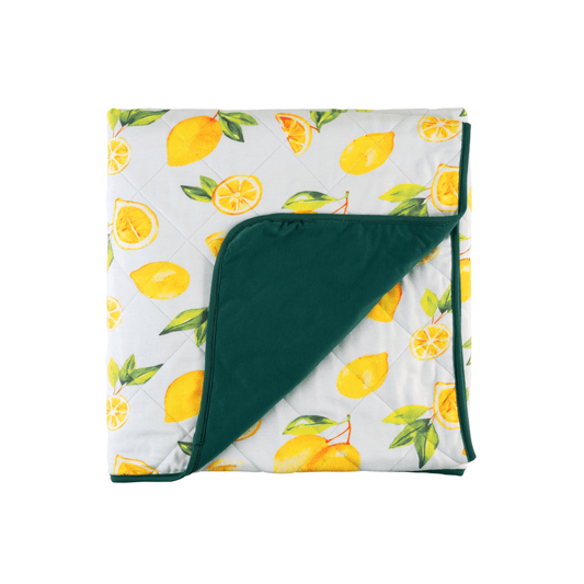 Dream Toddler Blanket - Green Lemons