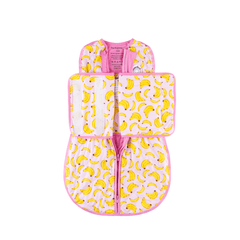 Bamboo Classic Swaddle (Non-weighted) - Pink Bananas