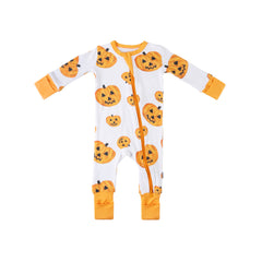 Baby Bamboo Pajamas w/ DreamCuffs® - Pumpkins