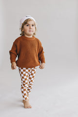 Chunky Knit Sweater | Rust