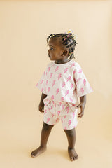 Shorts Set | Pink Bolts