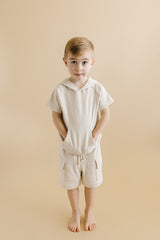 Cargo Shorts Set | Oatmeal