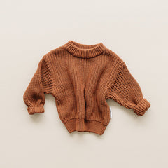 Chunky Knit Sweater | Rust
