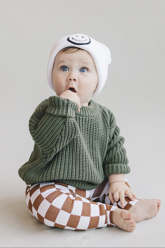 Chunky Knit Sweater | Green