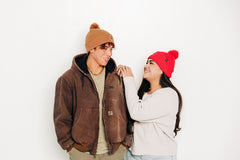 Smiley Pom Pom Hat