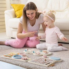 ROBUD Wooden Cream Elephant Busy Board