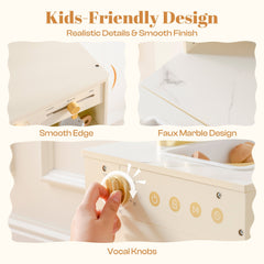 ROBUD Pretend Corner Kitchen with All-in-One & Combination-Style