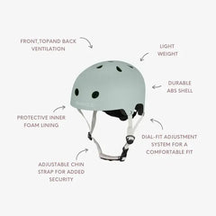 BANWOOD ECO SCOOTER & HELMET SET - CLAY