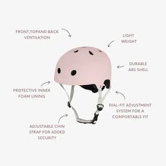 BANWOOD ECO SCOOTER & HELMET SET - FADED PINK