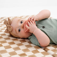 Imperfect | Checker Toffee Organic Cotton Cover