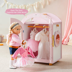 ROBUD Ballet Series - Wooden Doll Furniture Wardrobe