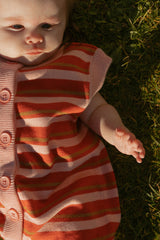 Thayer Jumpsuit in Red Blossom Stripe