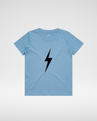 DARK NAVY BOLT TEE - CLOUD BLUE