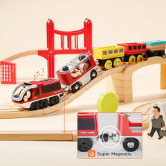 Tiny Land® Dual-Color Electric Toy Train