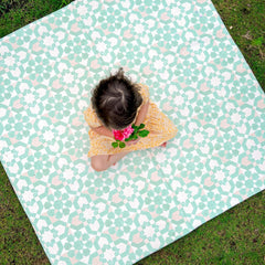 Green Tile Vegan Leather Mat