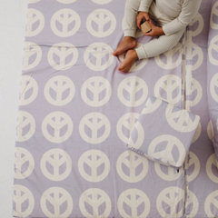 Imperfect | Peace Sign Organic Cotton Mat