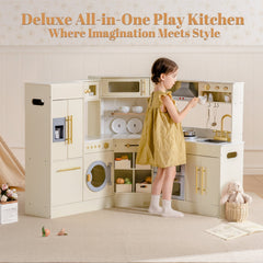 ROBUD Wooden Light Luxury Corner Kitchen