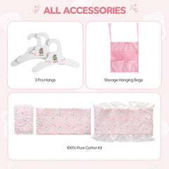 ROBUD Baby Doll Crib Rabbit