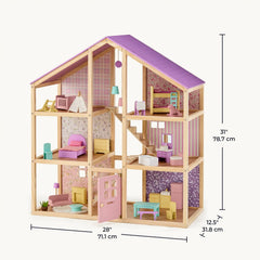 Tiny Land® Sweetwood Dollhouse without Dolls