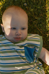 Jensen Set in Blue Green Stripe