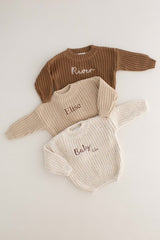 COZY Chunky Sweater | Toffee Personalised