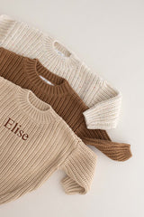 COZY Chunky Sweater | Toffee Personalised