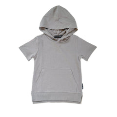 HOODED SWEATSHIRT - PEBBLE
