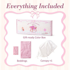 ROBUD Ballet Series - Wooden Doll Rocking Cradle