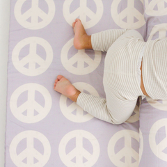 Imperfect | Peace Sign Organic Cotton Mat