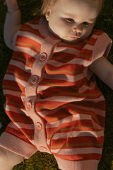 Thayer Jumpsuit in Red Blossom Stripe